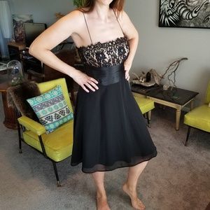 Classic Black Formal Cocktail Dress